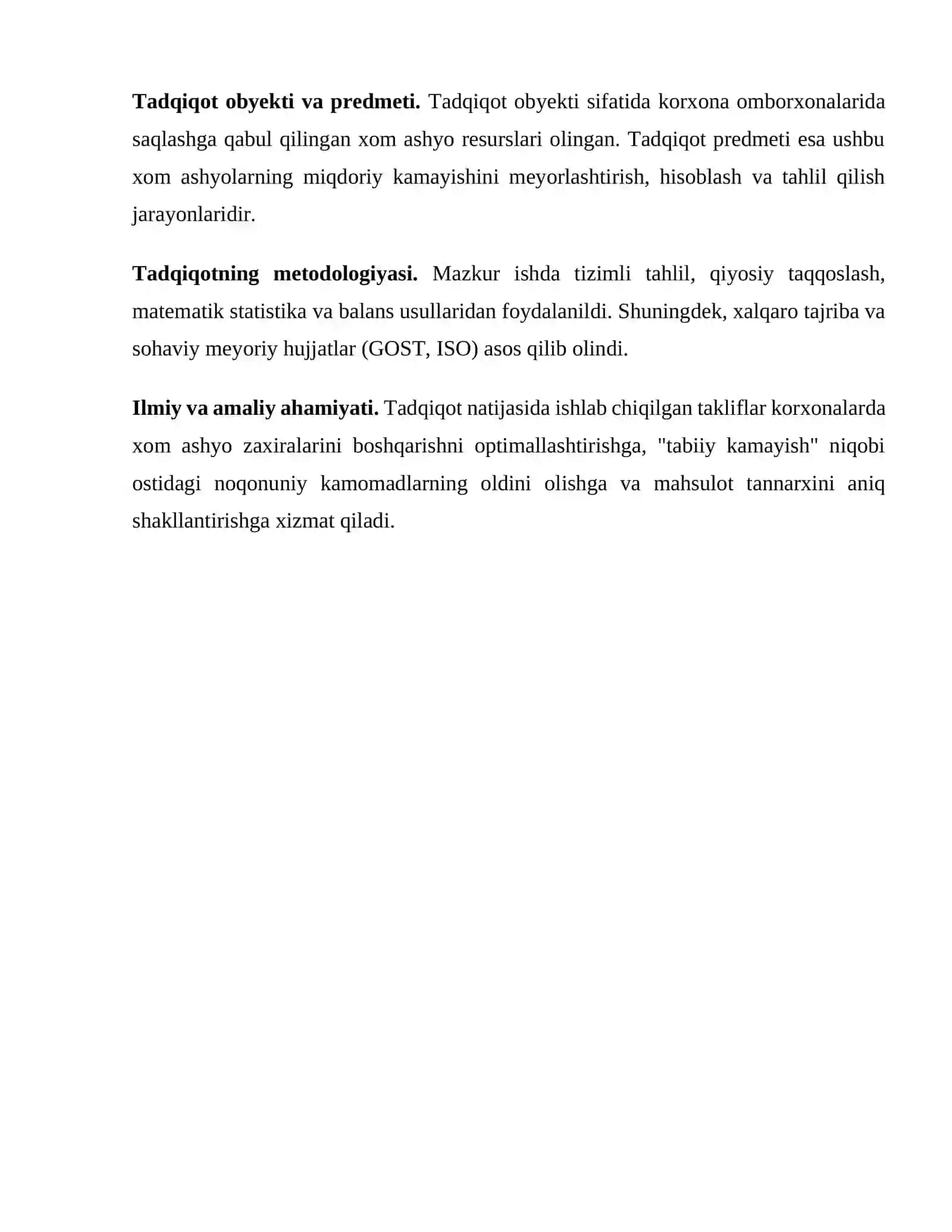 Tabiiy kamayishi meyorlarini hisoblash 2