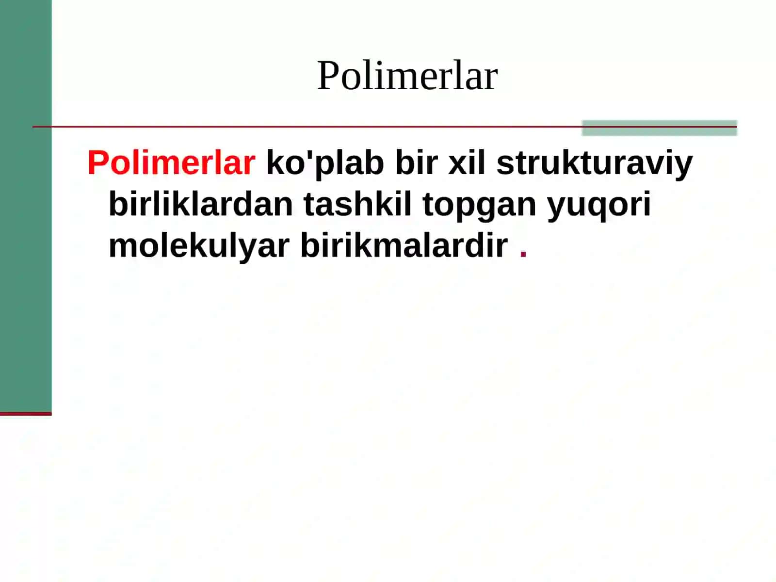 Plastmassa va polimer materiallarga ishlov berish metodlari 2