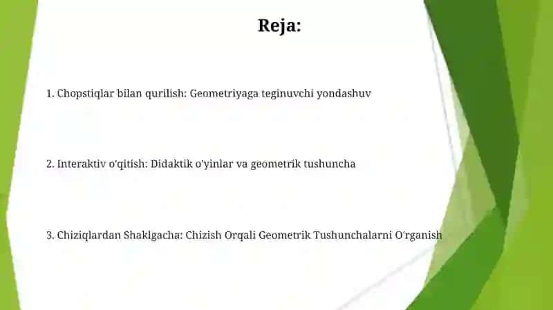 Didaktik o'yinlar texnologiyasi 2