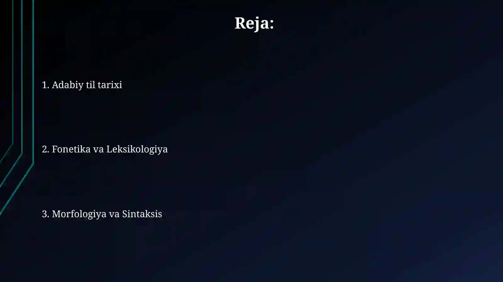 Hozirgi o‘zbek adabiy tili kursi 2