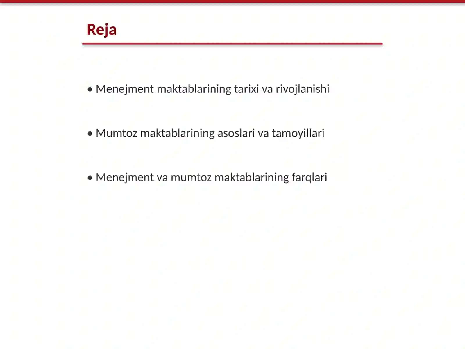 Menejment maktablari va mumtoz maktablari 2