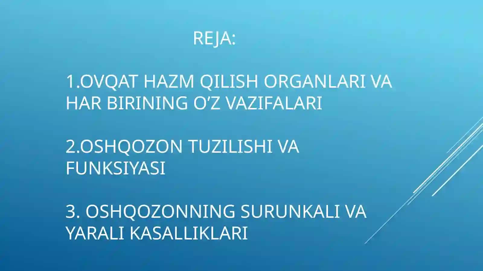Oshqozonning tuzilishi va funksiyasi 2