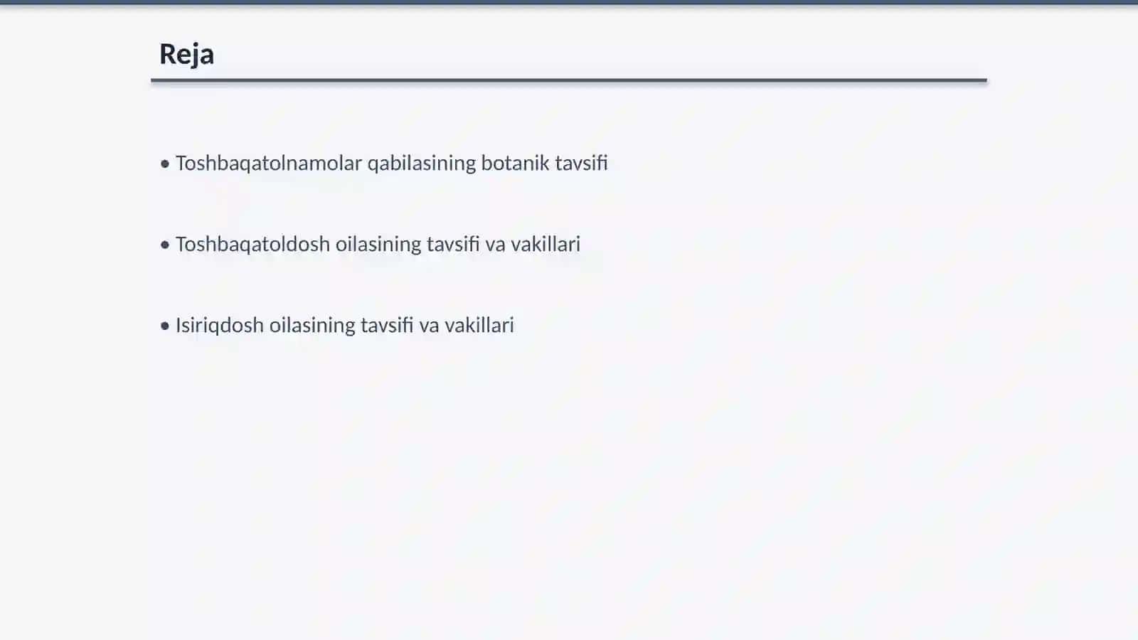 Toshbaqatolnamolar qabilasi 2