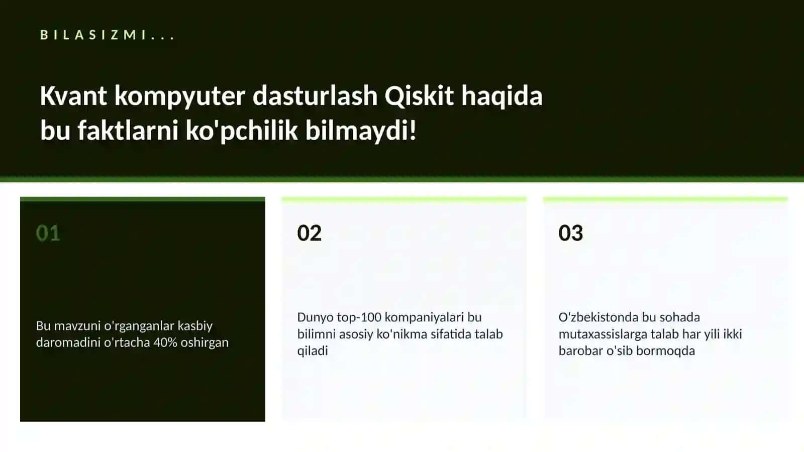 Kvant kompyuter dasturlash Qiskit 2