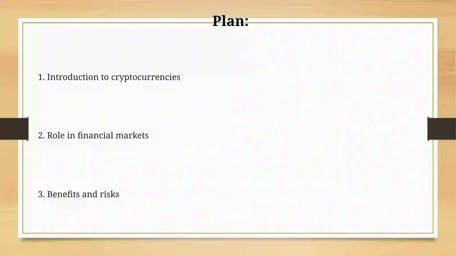 Presentation on Cryptocurrencies 2