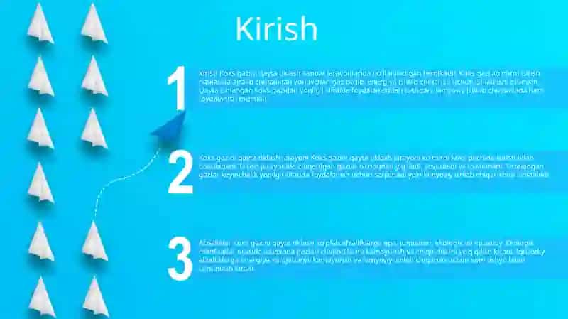 Koks Gazini Qaytib Ishlash 2
