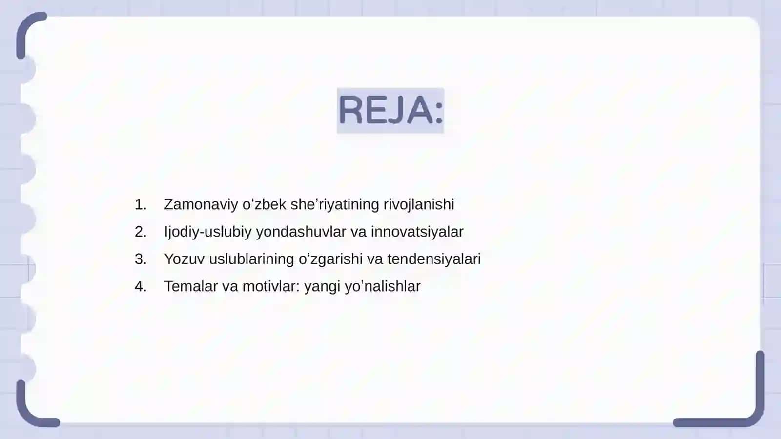 Zamonaviy oʻzbek sheʼriyatidagi ijodiy-uslubiy izlanishlar 2