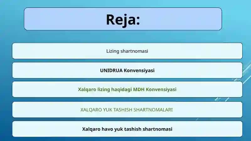 Xalqaro moliyaviy lizing shartnomasi 2