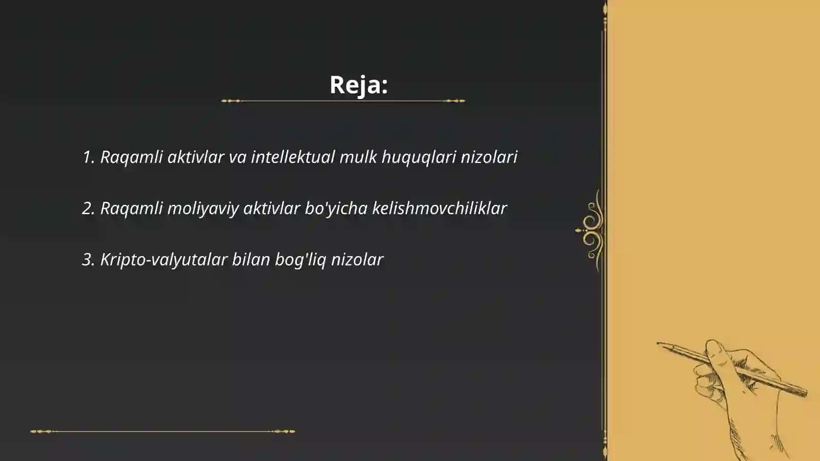 Raqamli aktivlar bo’yicha nizolar 2