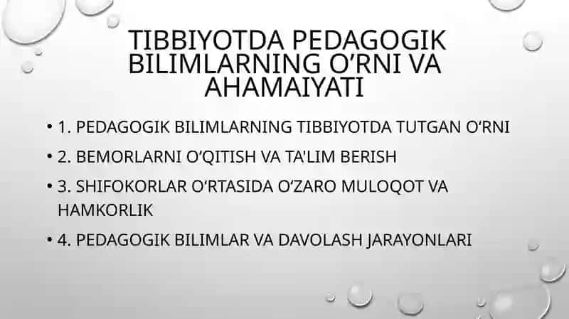 Tibbiyot va pedagogika 2