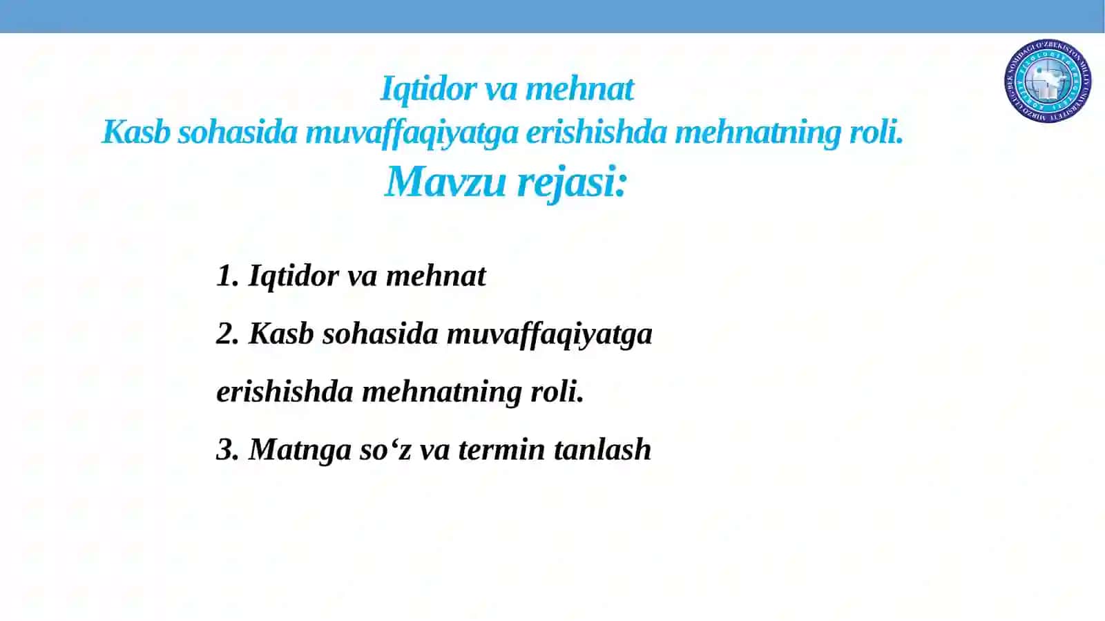 IQTIDOR VA MEHNAT 2