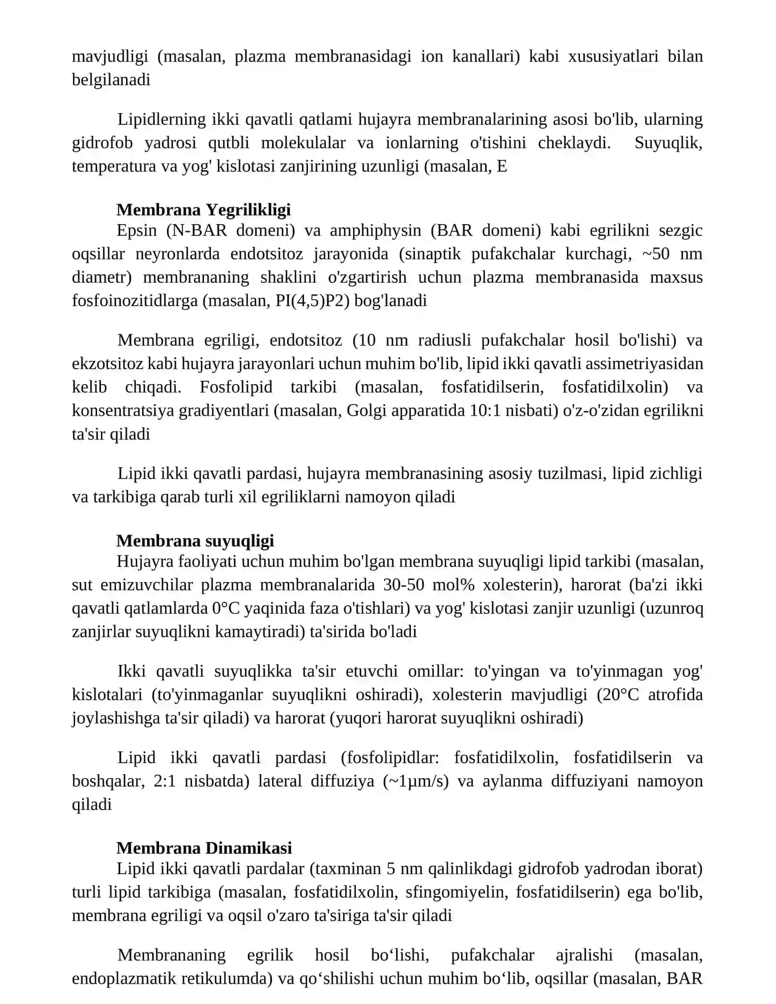 Ikki qavatli lipid membranalari 2