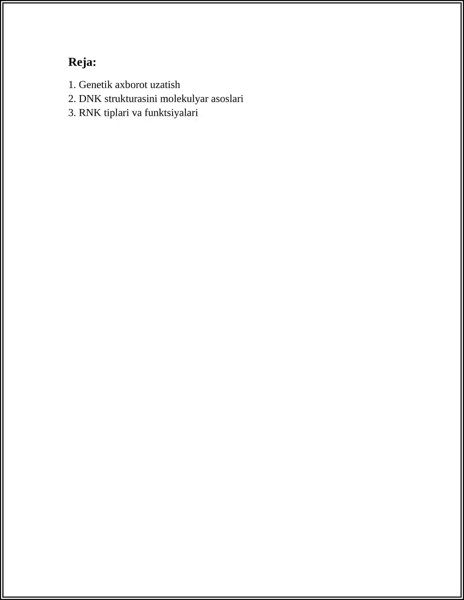 IRSIYATNING MOLEKULAR ASOSLARI 2