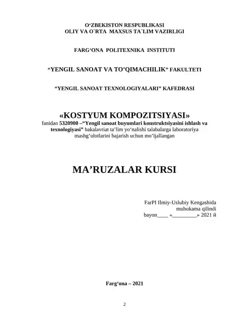 KOSTYUM KOMPOZITSIYASI 2