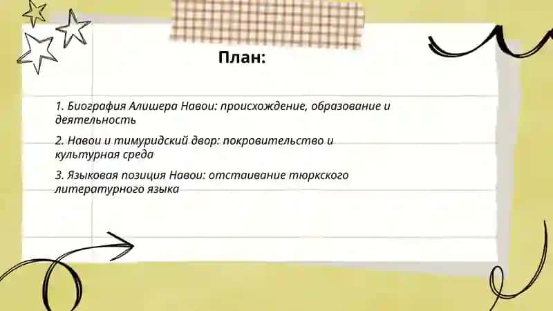 Биография Алишера Навои 2