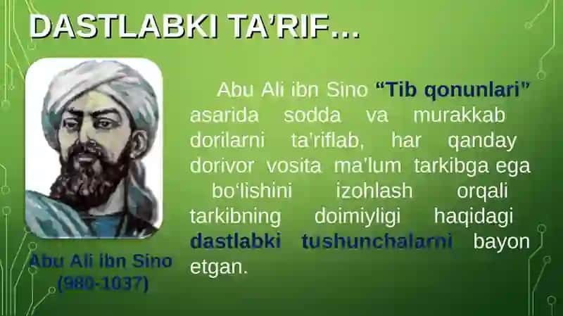 Tarkibning doimiylik qonuni 2