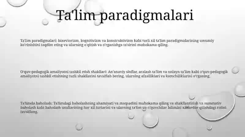 OʻQuv Va Pedagogik Amaliyotni Tashkil Etish Shakllari 2