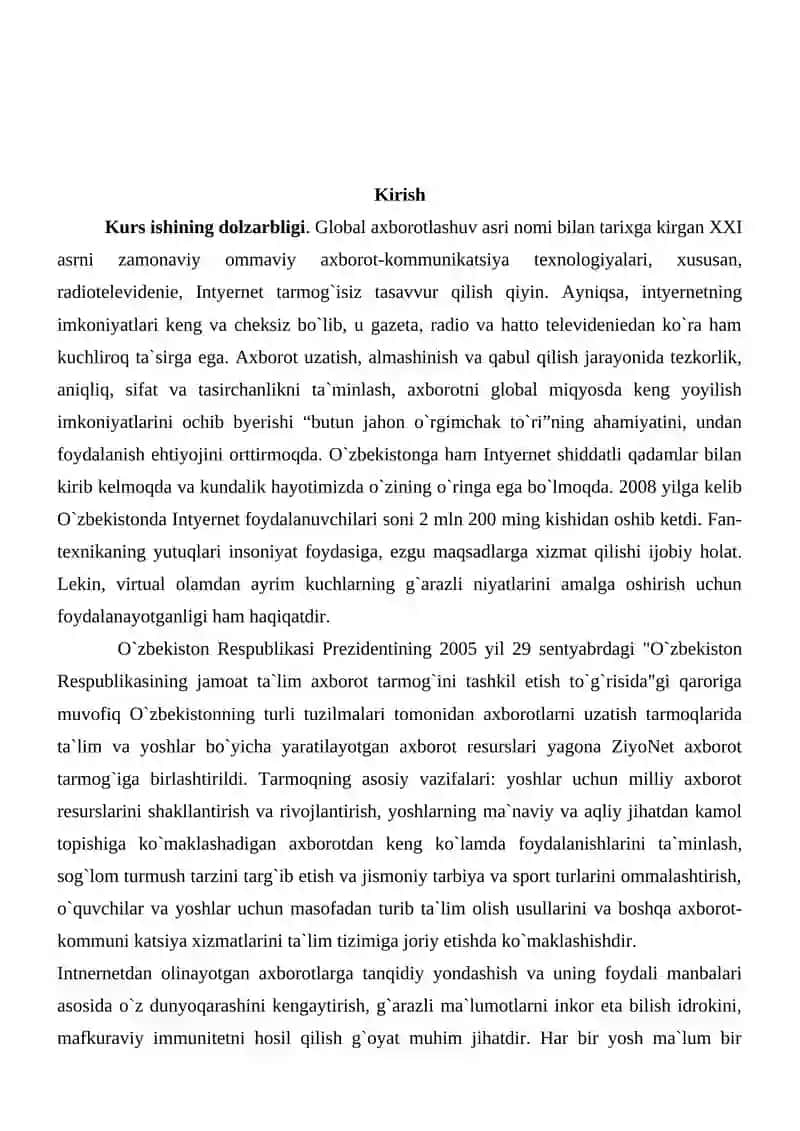 Global axborot - texnologik taraqqiyotni chuquqlashuvi 2