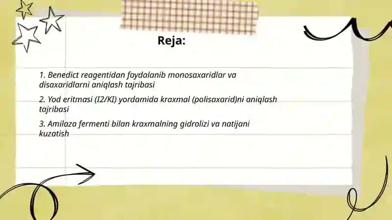 Disaxaridlar polisaxaridlar va monosaxaridlarga xostajribalar 2