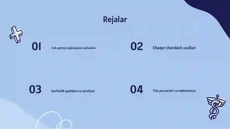 Tish qattiq tuqimalarini charxlash asoslari va xavfsizlik qoidalari 2