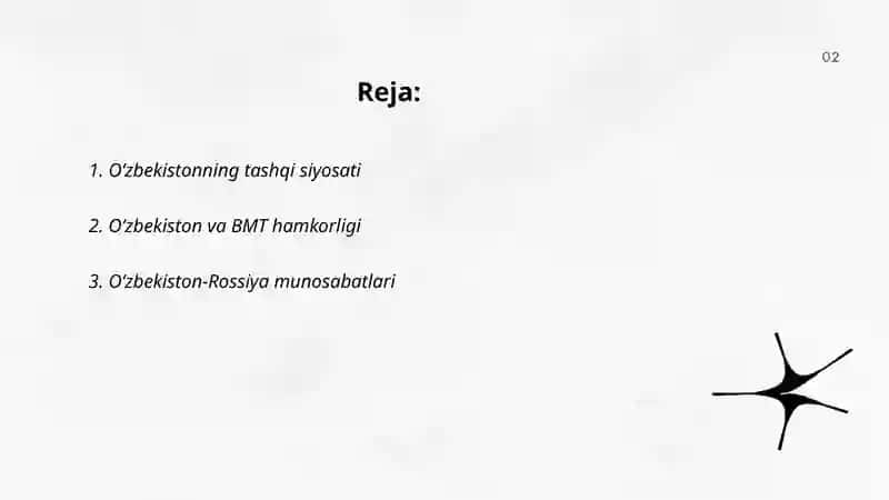 Oʻzbekiston va jahon xamjamiyati 2