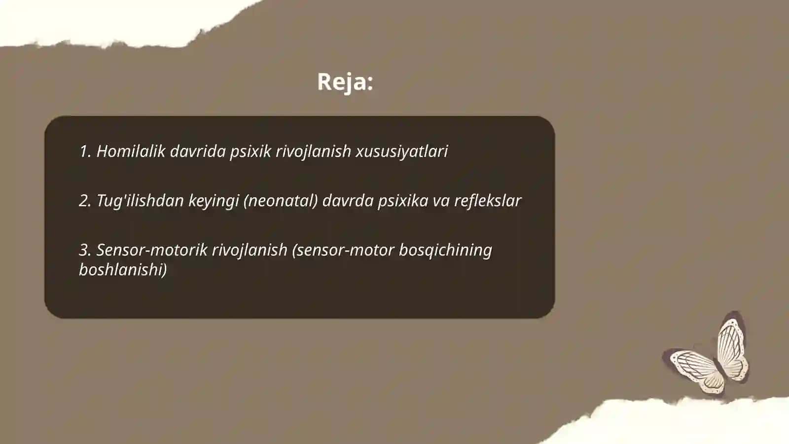 Insonning psixik rivojlanish xususiyatlari 2
