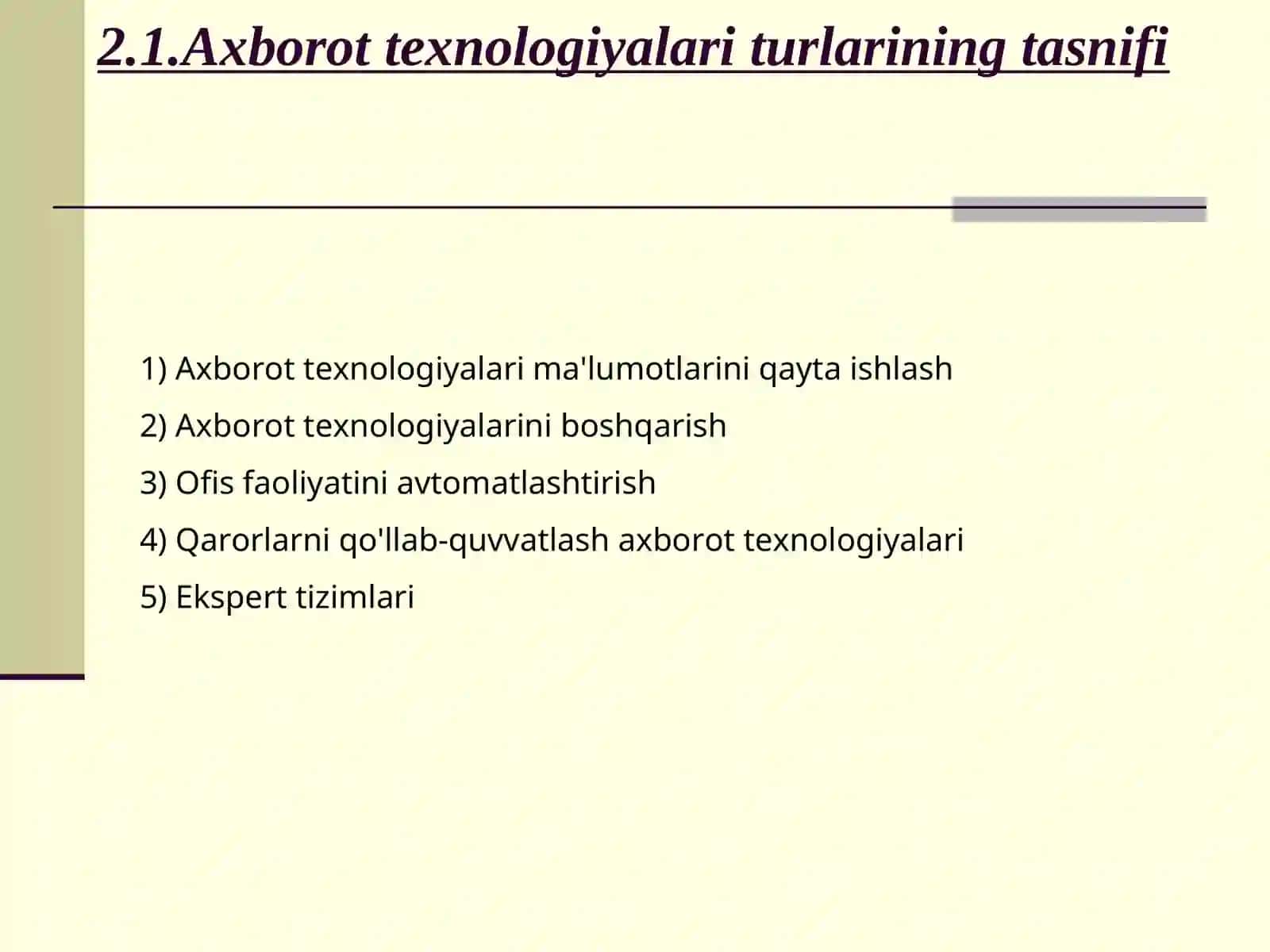 Axborot-kommunikatsiya texnologiyalarining turlari 2