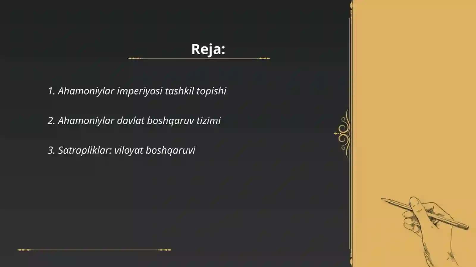 Ahamoniylar davrida davlat boshqaruvi 2