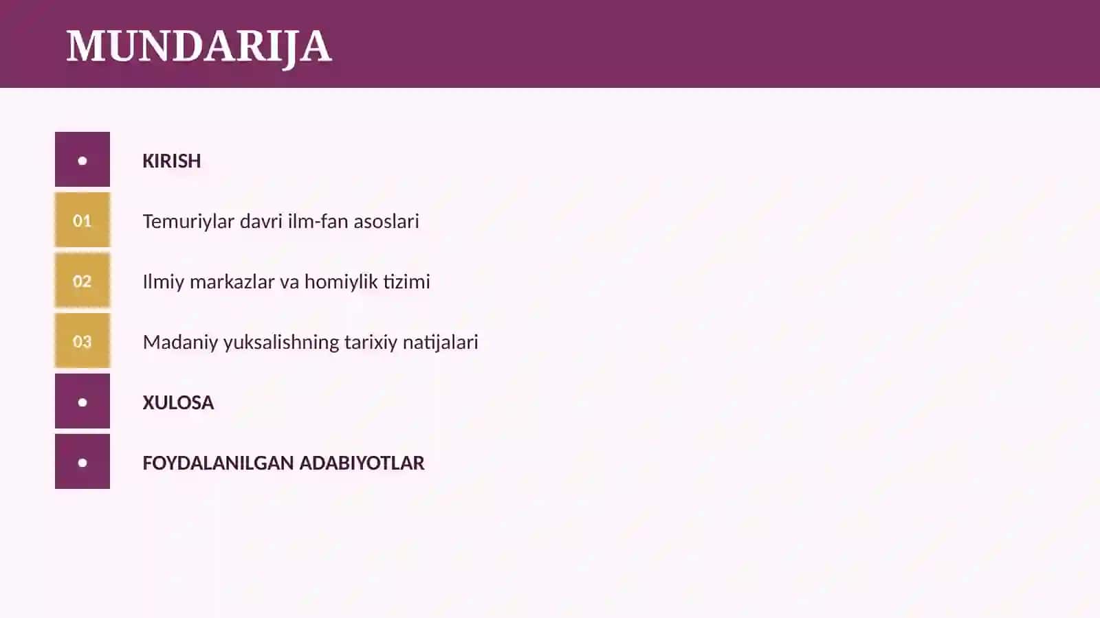 AMIR TEMUR VA TEMURIYLAR DAVRIDA ILIM FAN VA MADANIYAT 2