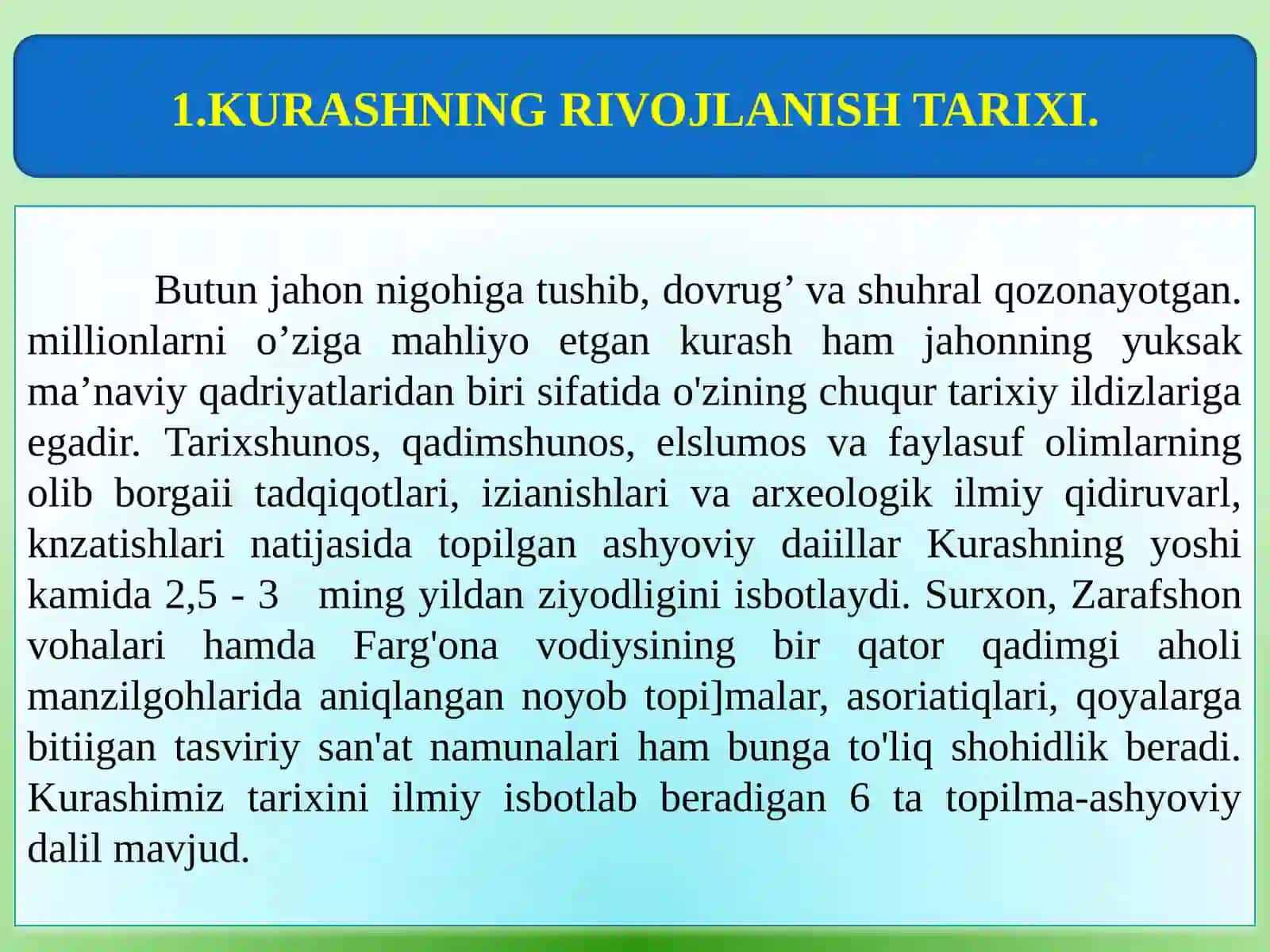 Kurashnirivojlanishtarixi 2