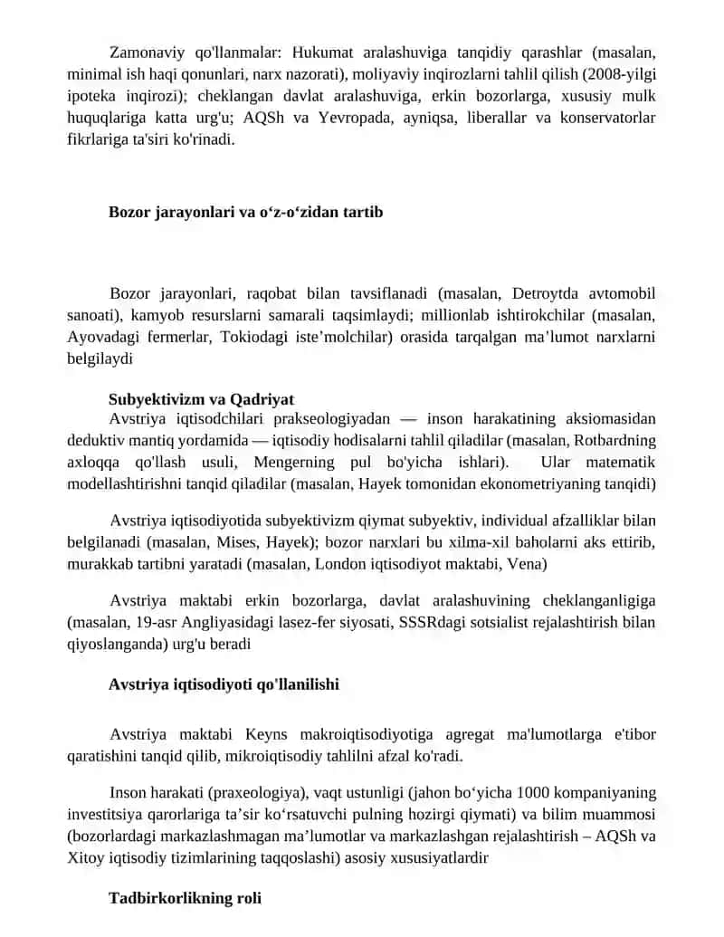 Avstriya maktabi va uning xususiyatlari 2