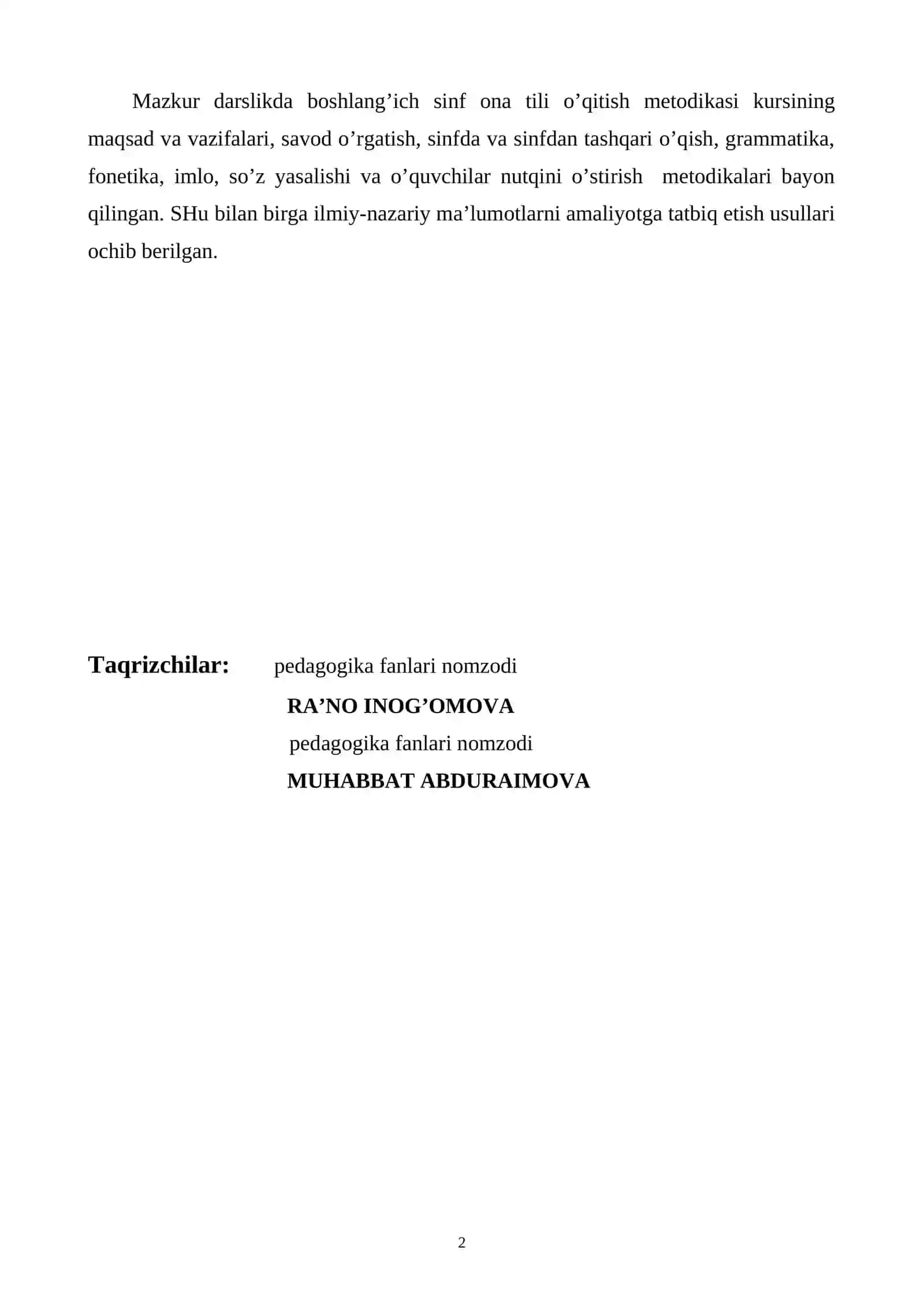 ONA TILI O’QITISH METODIKASI 2