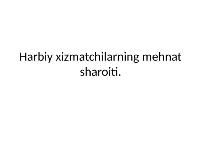 Harbiy gigiyena fani 2
