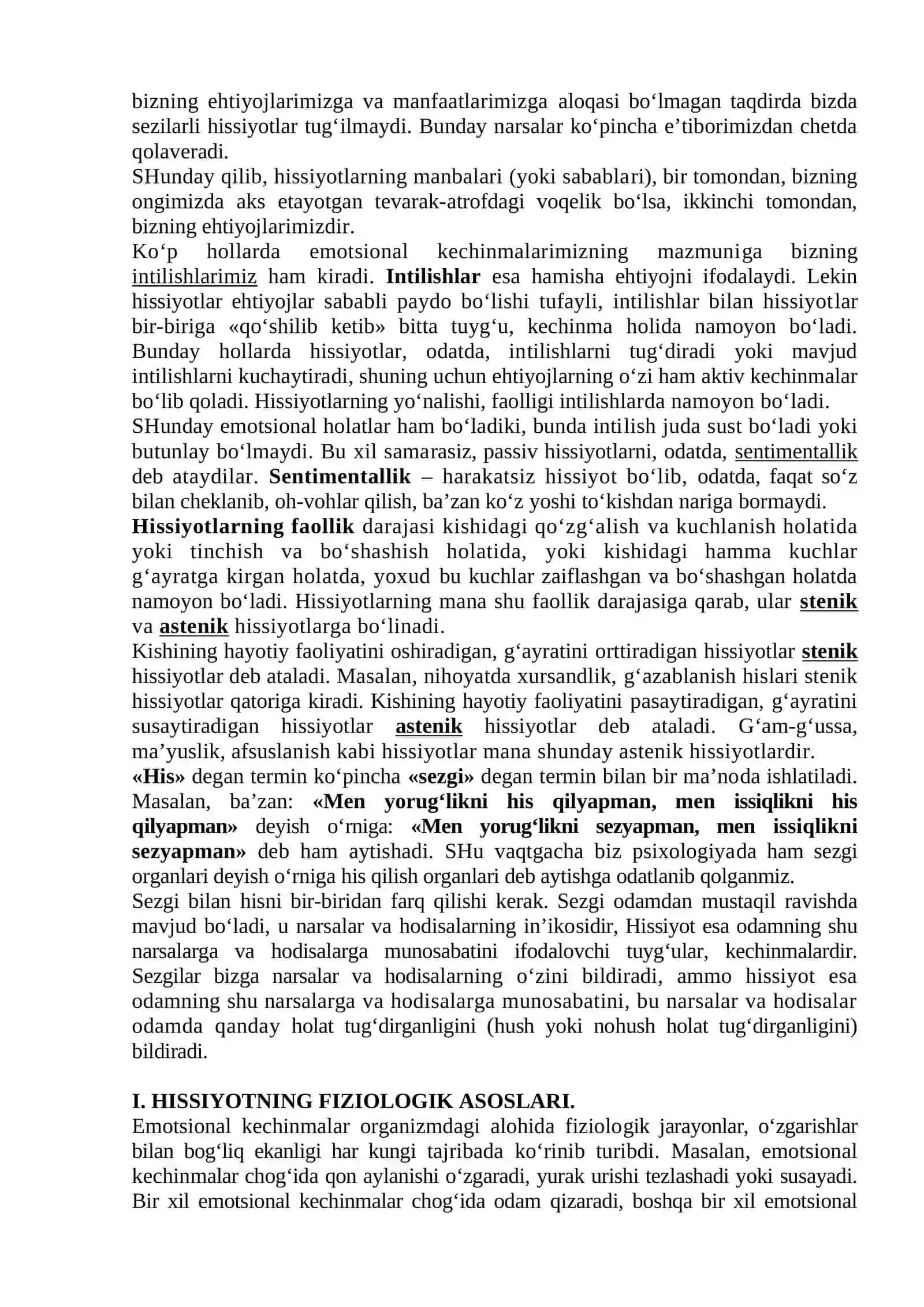 HISSIYOT. (EMOTSIYALAR) 2