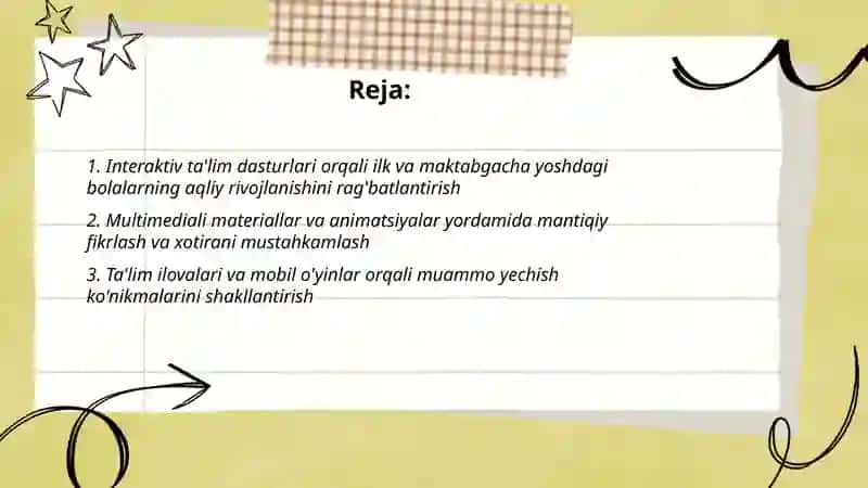 Ilk va maktabgacha bolalarga aqliy tarbiya berish 2