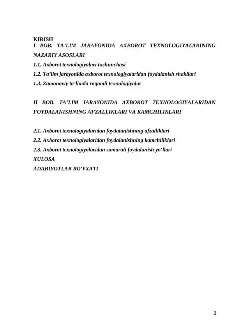 kurs ishi 2
