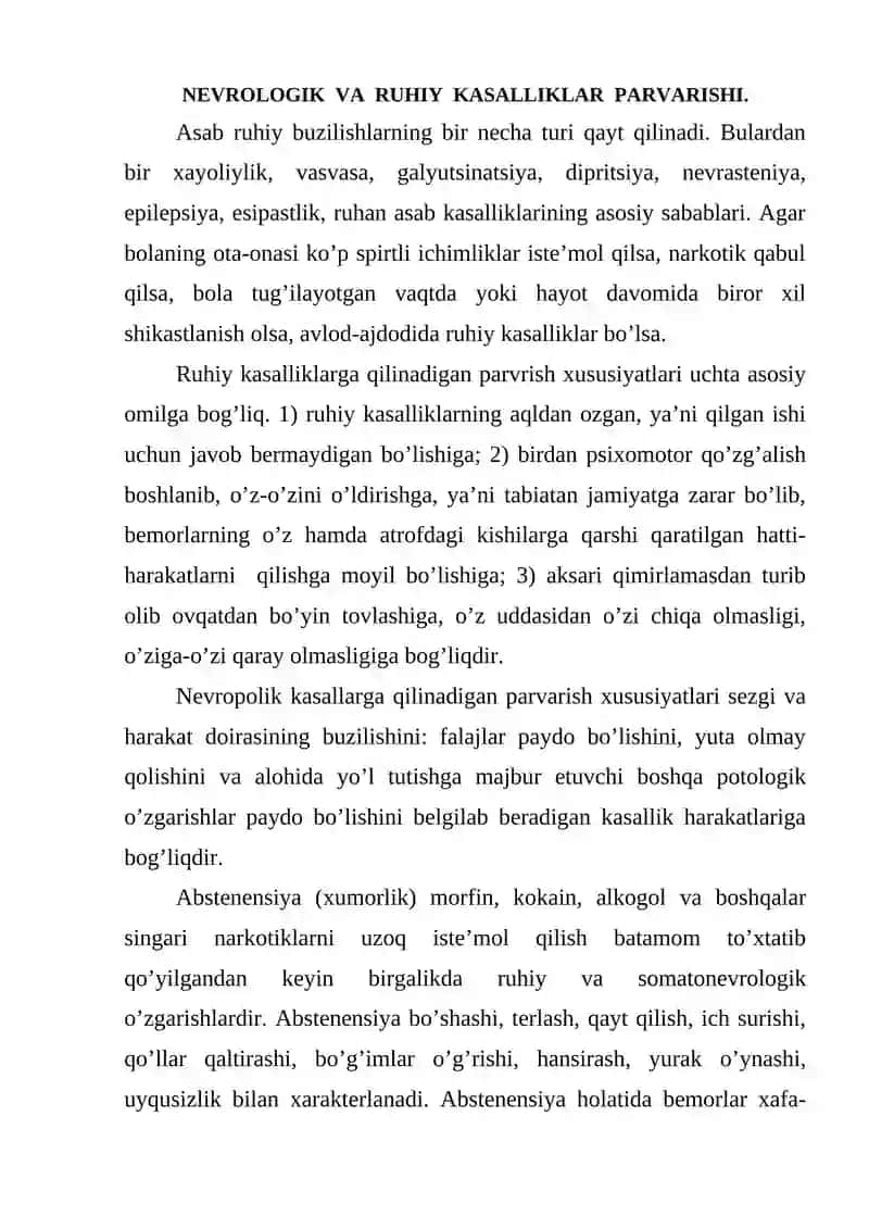 Asab ruhiyat kasalliklari 2