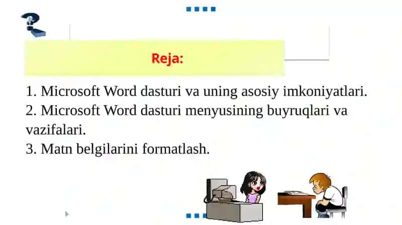 Matn axborotlarini qayta ishlash texnologiyalari 2