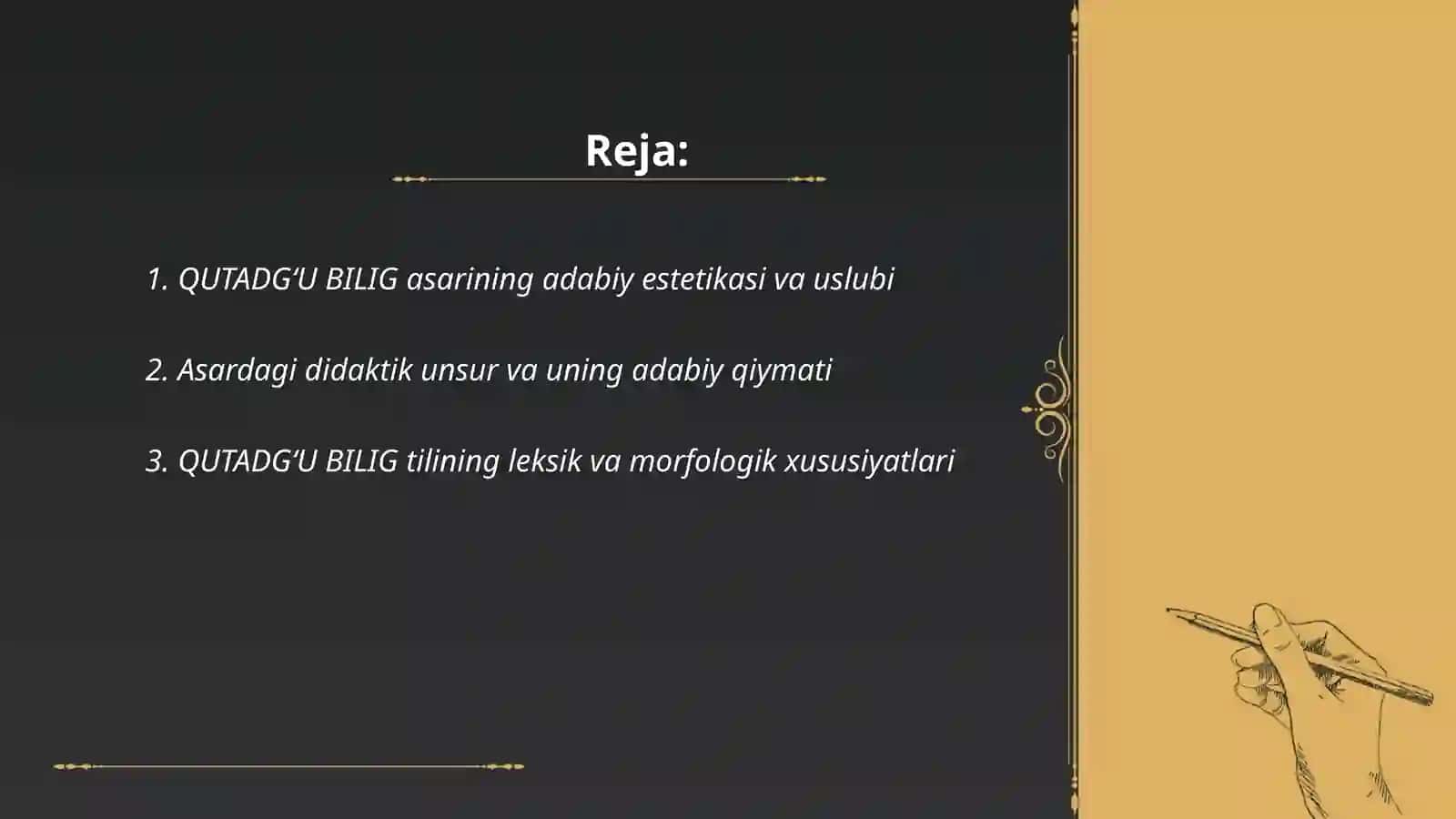 QUTADGʻU BILIG 2
