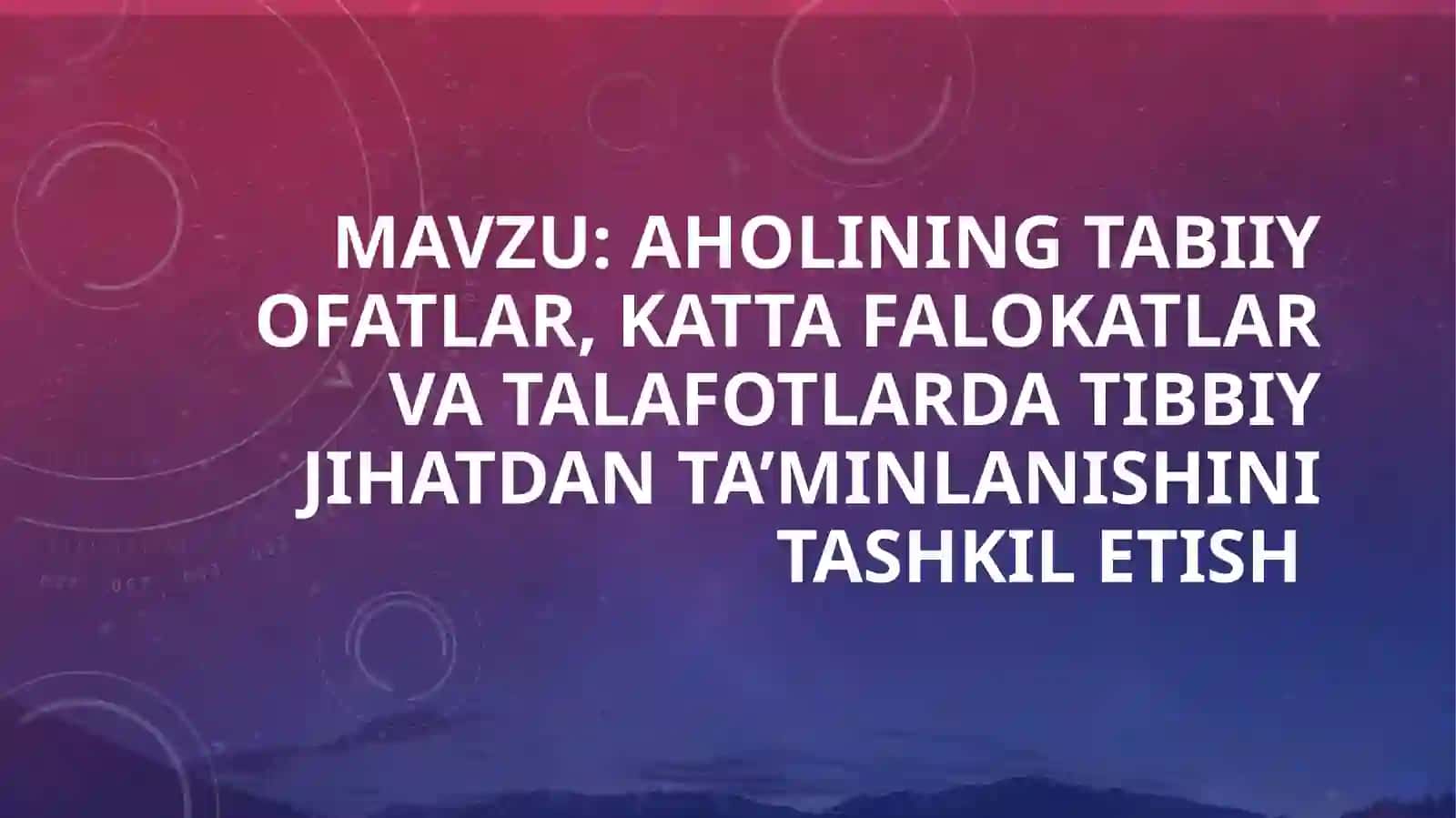 Abduazimov Samandarning hayot faoliyati xavfsizligi 2