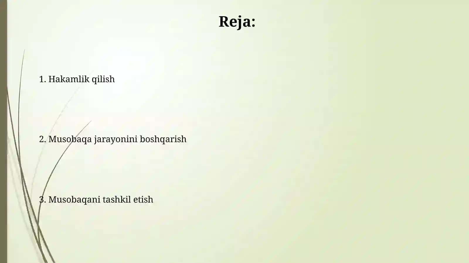 Musobaqalar va Hakamlik qilish 2