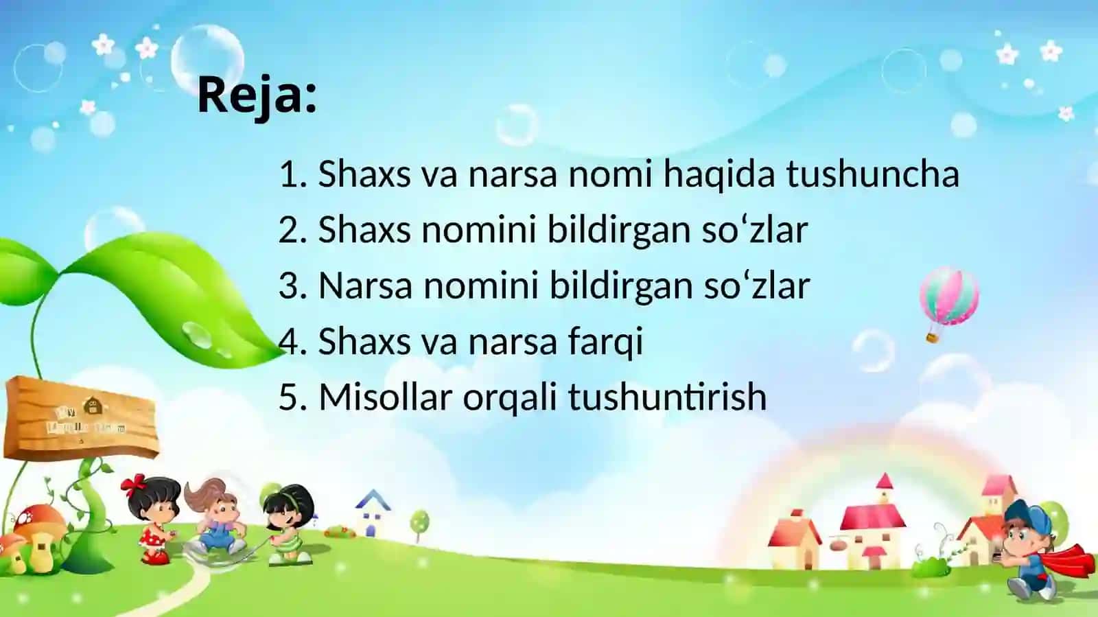 Shaxs va narsa nomini bildirgan soʻzlar 2