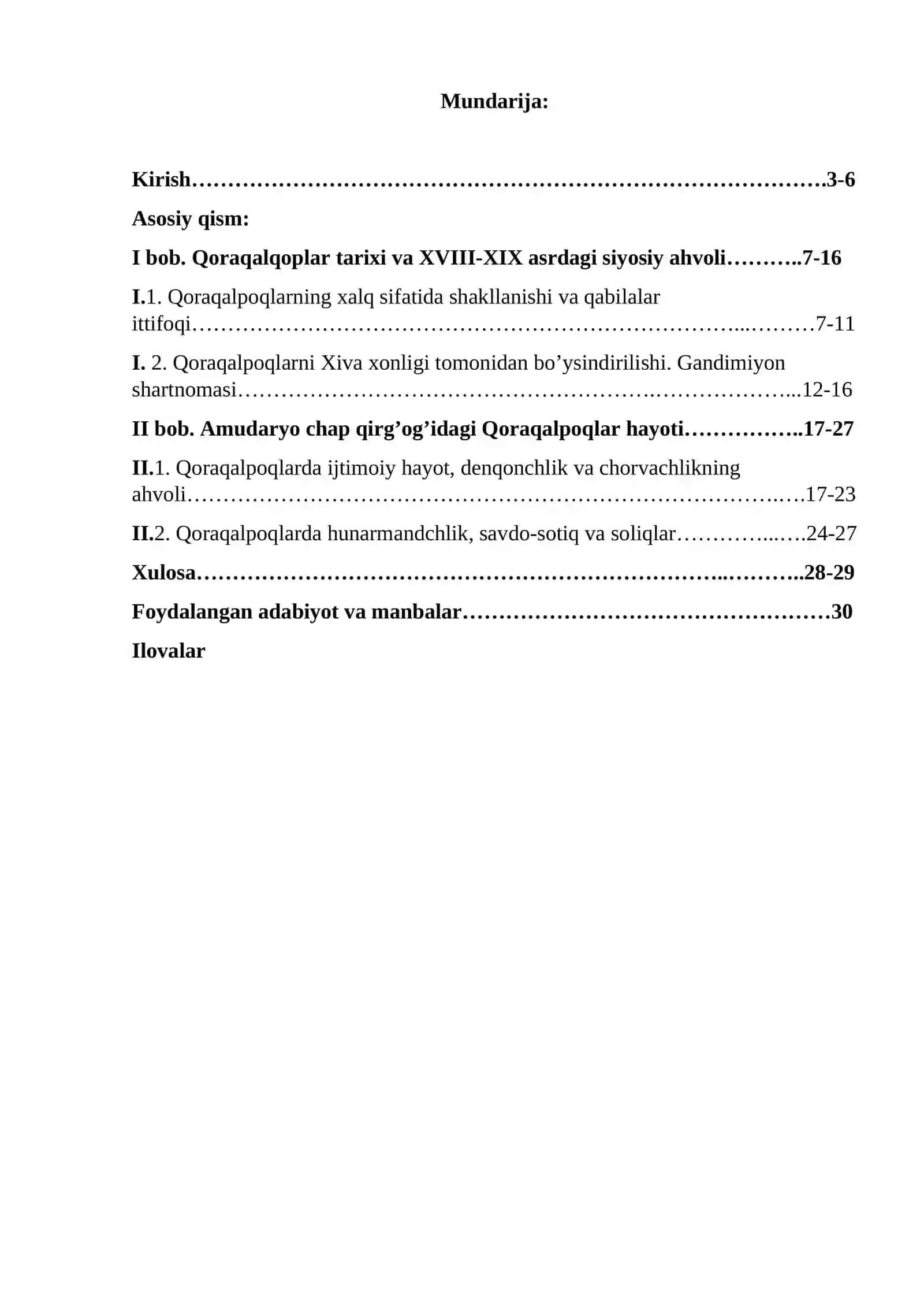 XIX asr oxiri XX asr boshlarida Amudaryoning chap qirg’og’ida yashovchi Qoraqalpoqlarning ijtimoiy-iqtisodiy ahvoli 2
