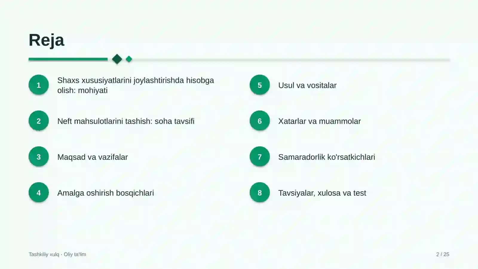 neft mahsulotlarini tashishda shaxs xususiyatlarini xodimlarni joylashtirishda hisobga olish 1338 2