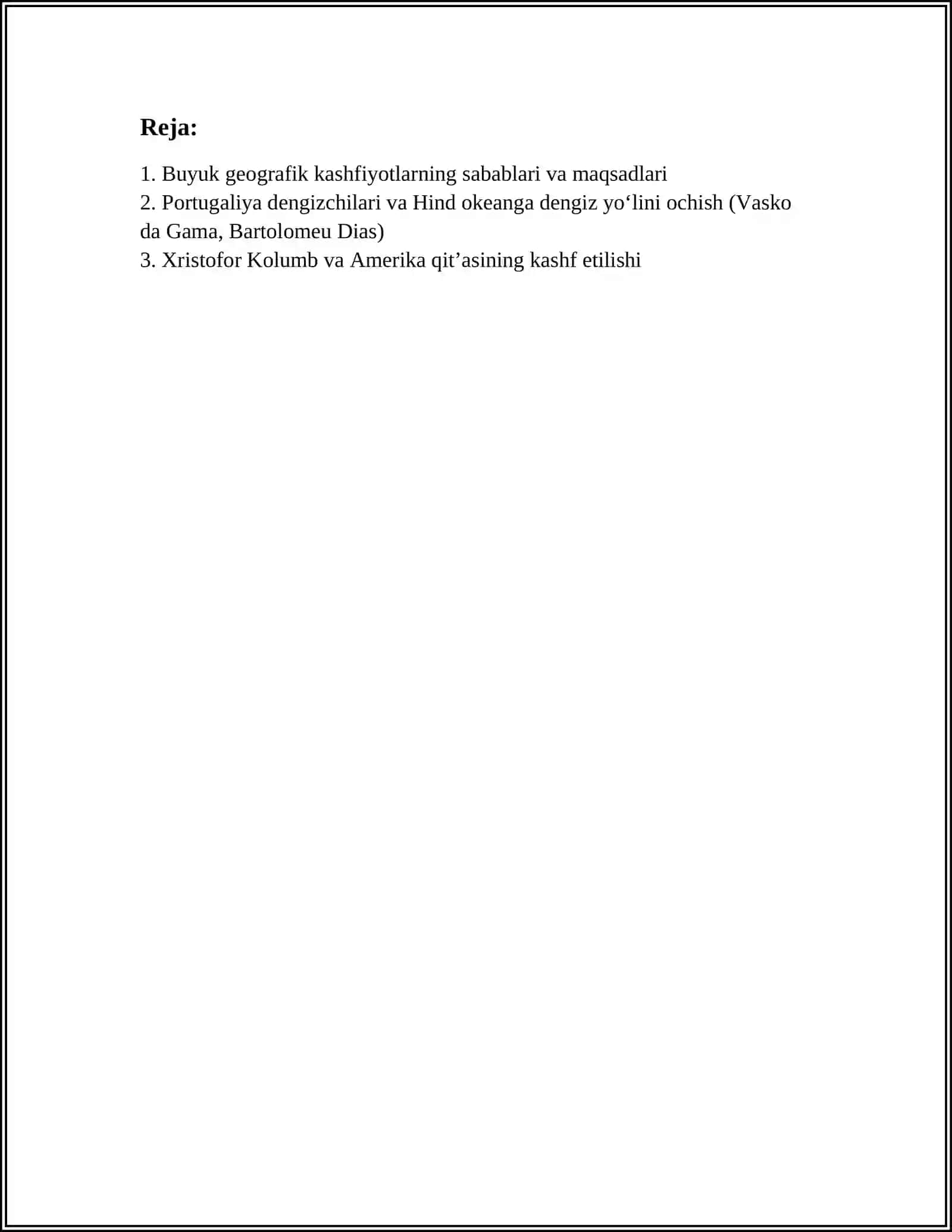 BUYUK GEOGRAFIK KASHFIYOTLAR 2