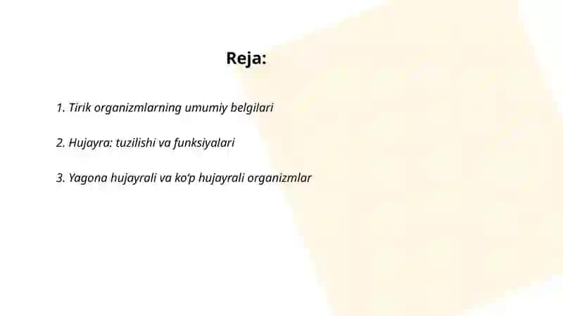 Tirik organizmlar 2