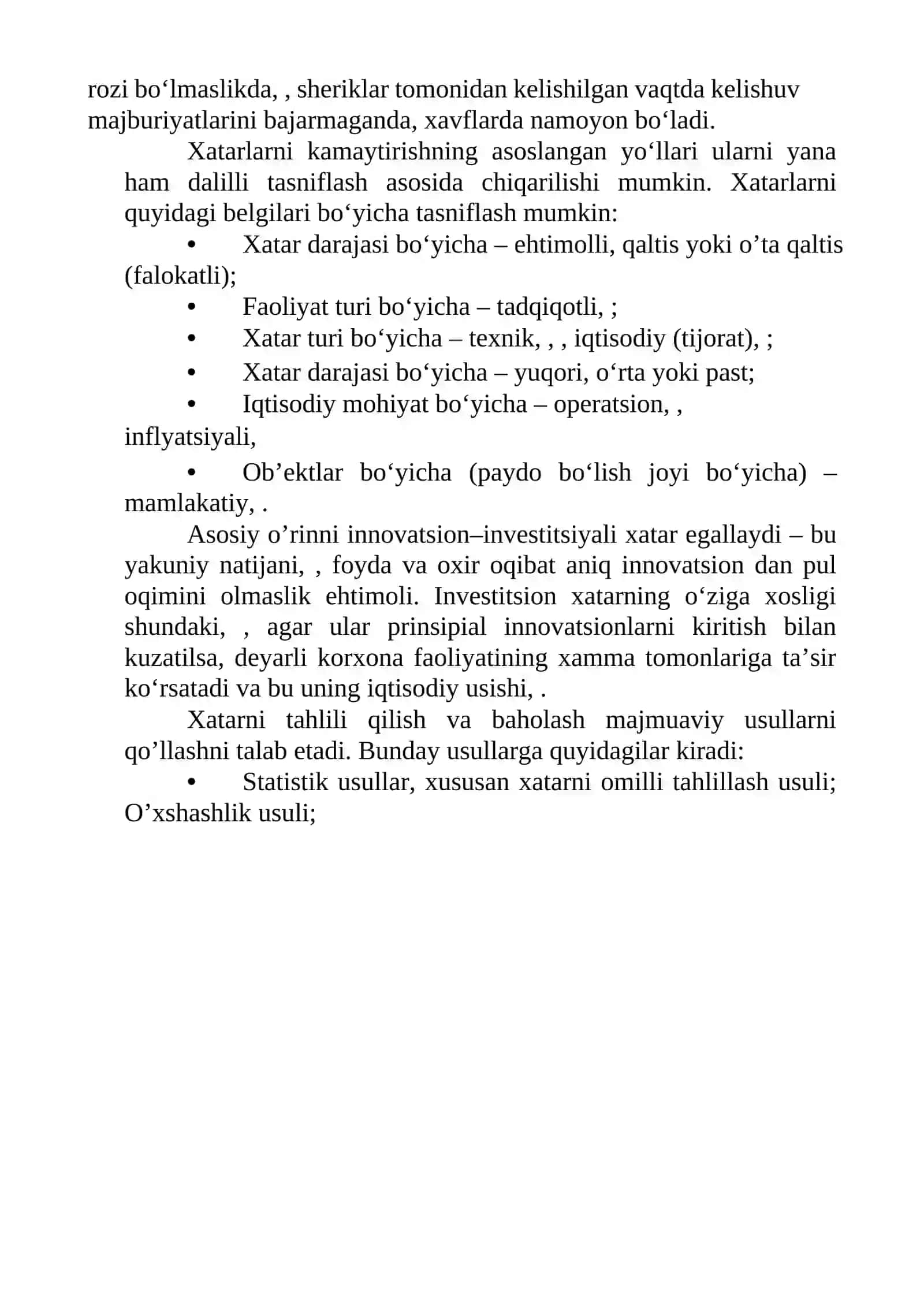 Innovatsiyalarning samaradorligi 2