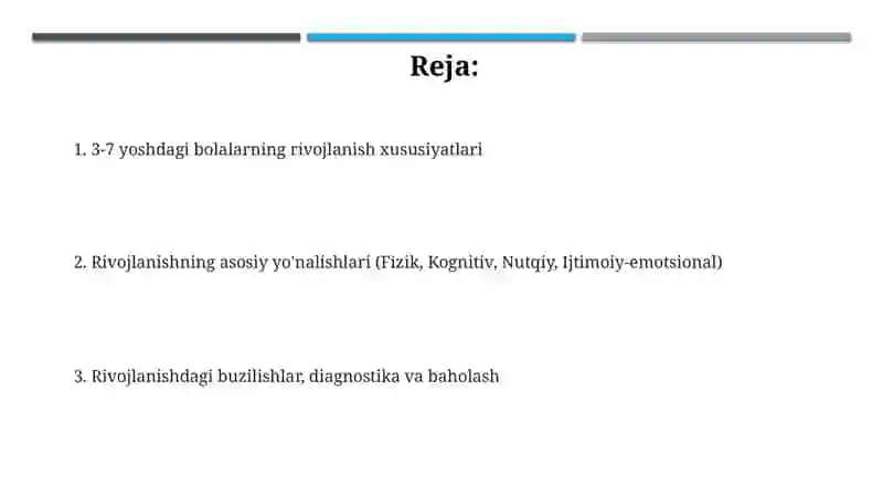 Fizik va kognitiv rivojlanish 2
