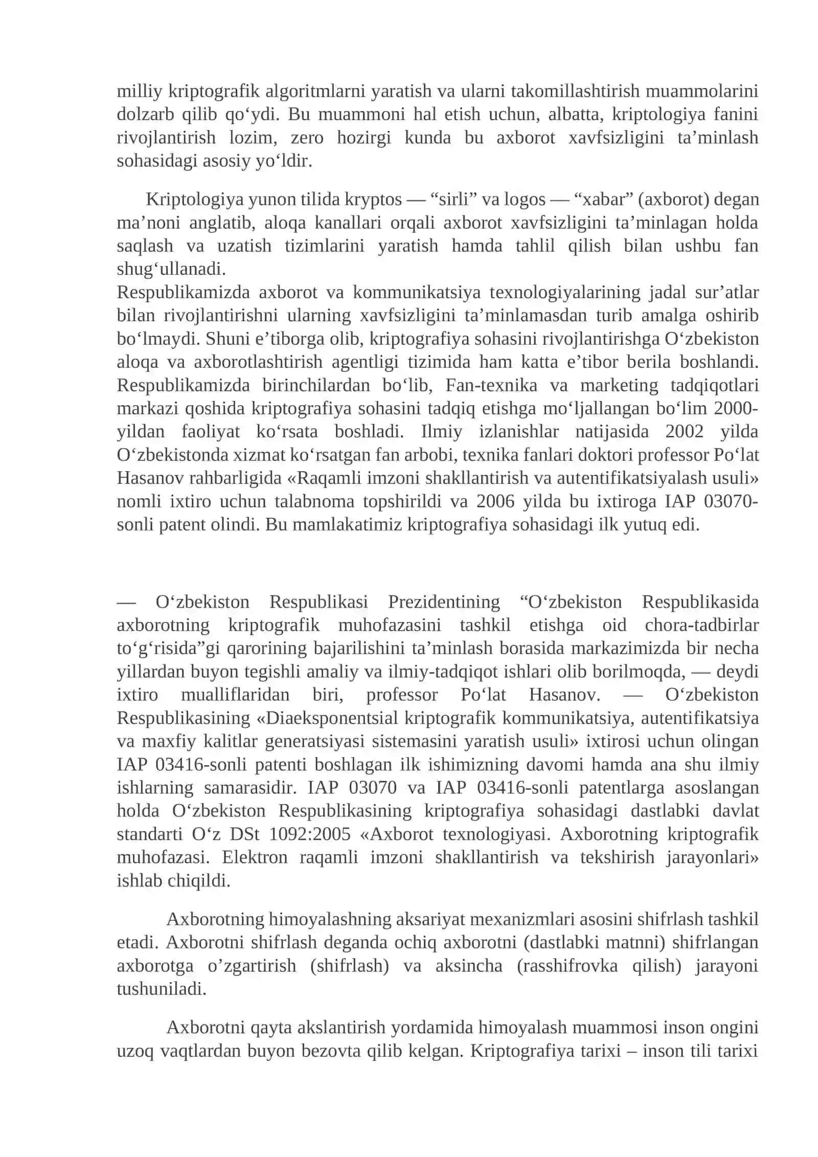 Kriptografik axborot xavfsizligi vositalari 2
