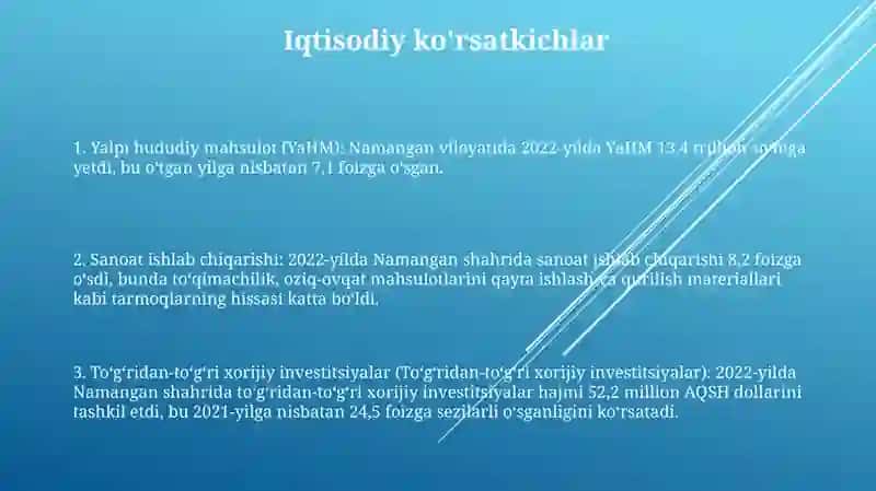 Namangan Davlat Statistikasi 2